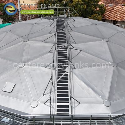 Telhado de cúpula de alumínio para tanques de silo: Fornece uma cobertura à prova de intempéries para materiais a granel