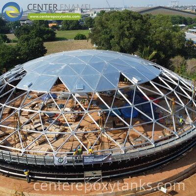 Cúpula de alumínio para tanques de armazenamento de efluentes: garante a qualidade e a estabilidade das águas residuais tratadas antes da reutilização ou descarga