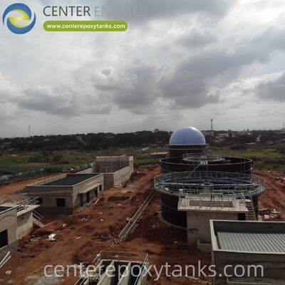 Porta-biogás de dupla membrana para projeto de biogás de digestão de biomassa: Fornece a estabilização de volume necessária para gerenciar a produção contínua ou em batelada do digestor