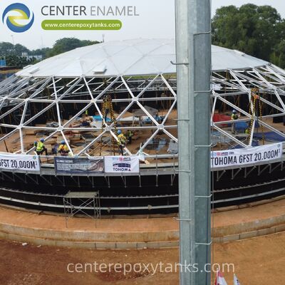 teto de cúpula de alumínio para tanques de armazenamento de produtos petroquímicos de aço inoxidável soldados: oferece resistência à corrosão superior contra vapores químicos agressivos e ambientes industriais