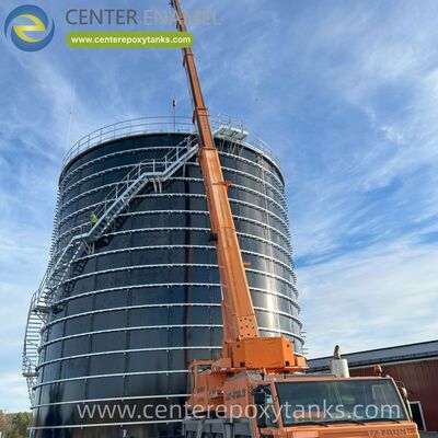 Tanques de água de aço em parafuso como um grande tanque de água: projetados para estabilidade estrutural em escalas significativas e altas cargas de líquido.