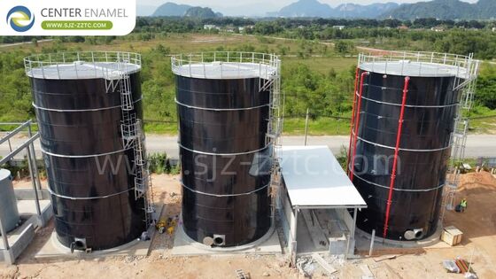 Soluções líderes de biogás com tanques GFS e telhados de dupla membrana para resíduos alimentares de restaurantes em Singapura