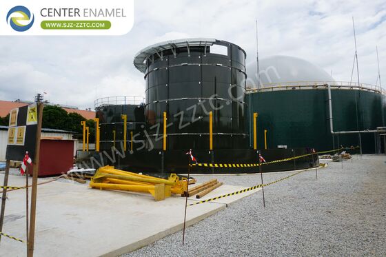 Transformação de resíduos domésticos de Singapura em biogás com tanques GFS Premium
