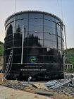 Tanques de armazenamento de água agrícola verde escuro vidro emoldurado fundido em aço