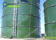 Tanques de aço fundido de vidro verde com piso e tecto de liga de alumínio para estações de tratamento de águas residuais