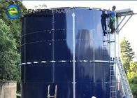 Tanques de armazenamento de águas residuais industriais revestidos de vidro e aço com telhados de piso de alumínio