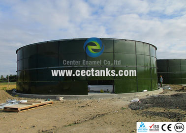 Tanques de aço fundido de vidro de telhado de cúpula para estação de tratamento de esgoto