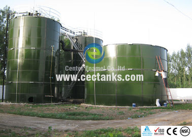 Tanques de aço com parafusos de esmalte central com resistência à corrosão superior