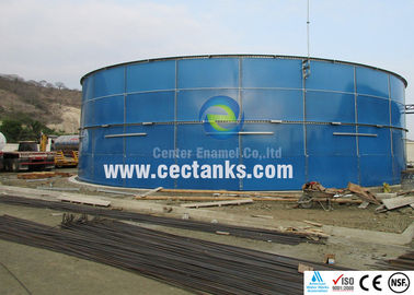 Tanques industriais de armazenamento de água revestidos de vidro para tratamento de águas residuais