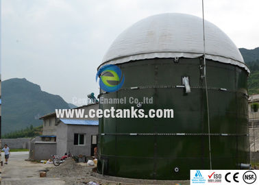 Tanques de armazenamento de biogás para agricultura anaeróbicos Tanque de água para digestão Capacidade personalizada