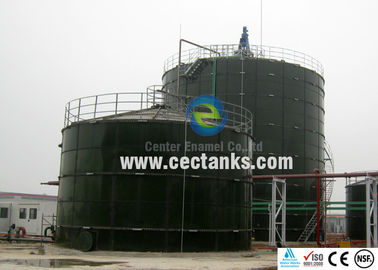 Tanques de armazenamento em teto de cúpula de alumínio, tanques de armazenamento de produtos químicos verde escuro