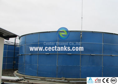 Tanque de água de aço de 10000 / 10K galões / tanque de armazenamento de água revestido de vidro para instalações de biogás