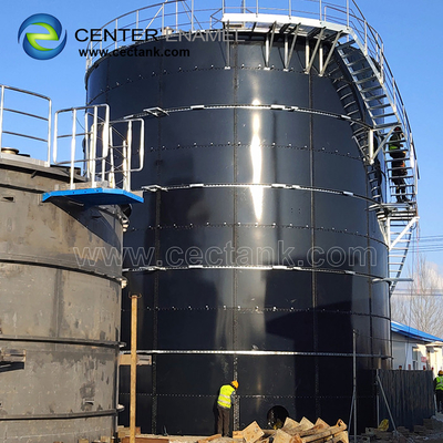 Tanque de água de aço cilíndrico de GFS para o armazenamento da água potável