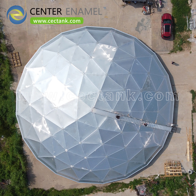 3450N/cm Telhados de cúpula de alumínio para soluções de armazenamento de líquidos