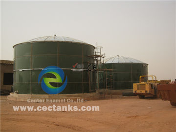 Mais de 2000m3 Tanques de armazenamento de água revestidos de vidro com teto de convés de alumínio ART 310 grau de aço