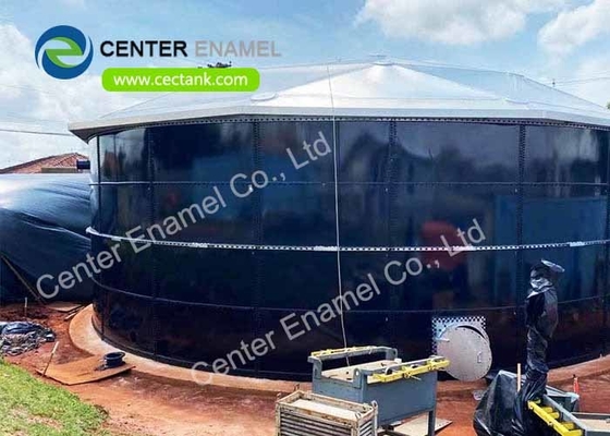 Anti Adhesion Dark Green Aluminum Dome Roofs Completed The Brazilian Drinking Water Plant