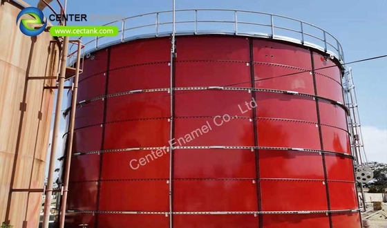 Adesão seca de aço aparafusada lisa dos tanques de armazenamento 3450N/cm da maioria