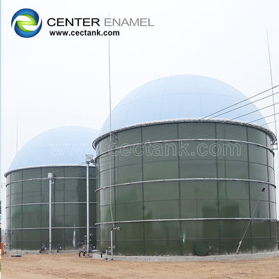 Tanque de armazenamento de aço aparafusado expansível removível do biogás para projetos do biogás