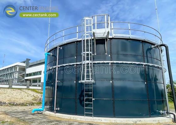 0.25mm espessura de revestimento vidro aço fundido tanques de armazenamento silos