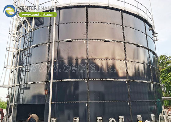 Aproveitamento de energia renovável: plantas de biogás com tanques de vidro fundido a aço para estrume animal, esgoto e resíduos vegetais