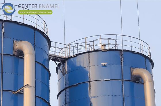 Armazenamento em granel seco Tanques de aço revestidos com epoxi por centro Esmalte Armazenamento em granel seco