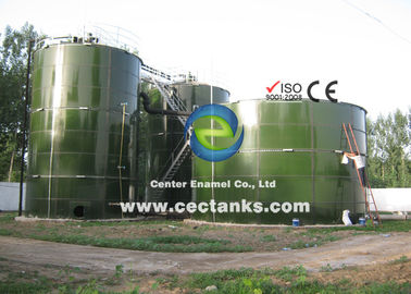 tanques de aço fundidos vidro da dureza 6.0Mohs para a água de esgoto e a planta de tratamento de águas residuais industrial WWTP