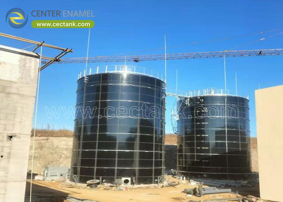 Tanques de armazenamento de lixiviação de vidro fundido em aço para projetos de tratamento de lixiviação