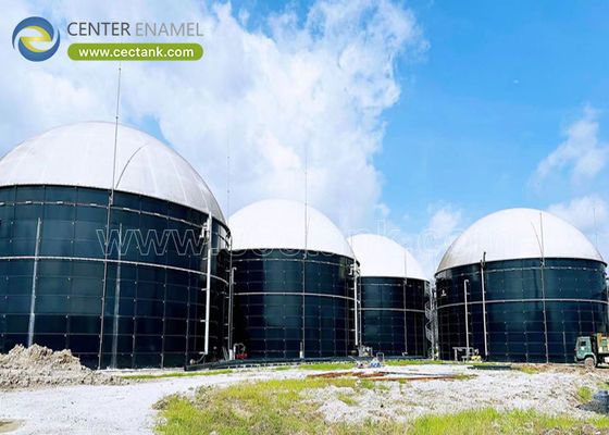 Tanques de armazenamento de biogás de aço com parafusos: otimização da contenção de gás com telhados de membrana única e dupla