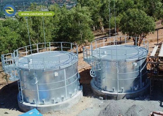 Tanques de aço galvanizado robustos para a pecuária