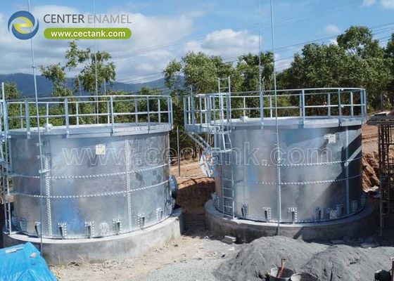 Tanques aparafusados galvanizados com design anticorrosão para tanques de armazenamento de água