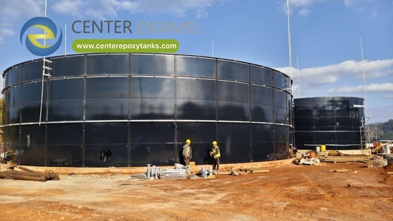 Tanques aparafusados de aço revestidos com epóxi para armazenamento de água industrial: Contenção geral de água industrial