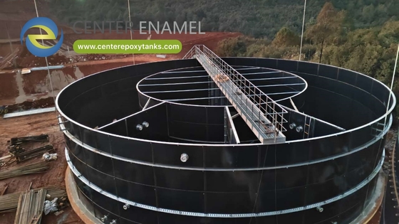 Tanques aparafusados de aço revestidos com epóxi para água industrial: Armazenam água para processos industriais