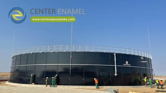 Tanques aparafusados de aço revestidos com epóxi para retenção de lodo: Armazenamento temporário durante o tratamento