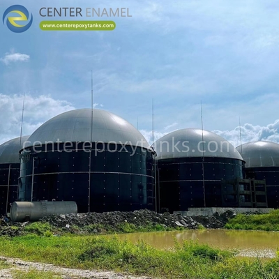 Telhados de Membrana Dupla para Armazenamento de Biogás em Gasômetros: Maximiza a capacidade de armazenamento de gás.