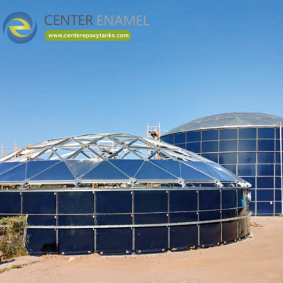Telhado de cúpula de alumínio para tanques de armazenamento de minerais: Protege os produtos minerais da umidade