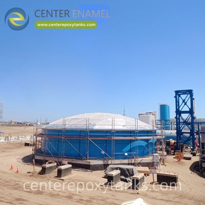 Tanque de aço revestido com epóxi para armazenamento de lodo municipal - Uma solução durável para contenção segura e de longo prazo de lodo.
