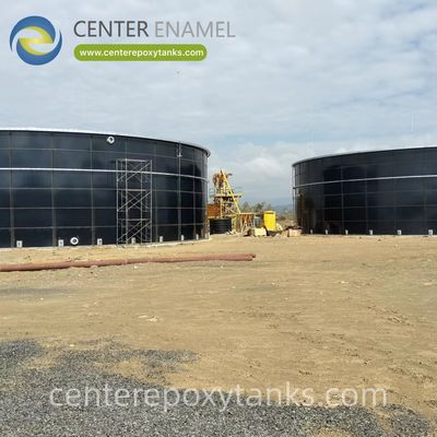 Tanque de aço revestido com epóxi para tratamento de lodo municipal - Construído para resistir às exigências corrosivas do processamento de lodo.