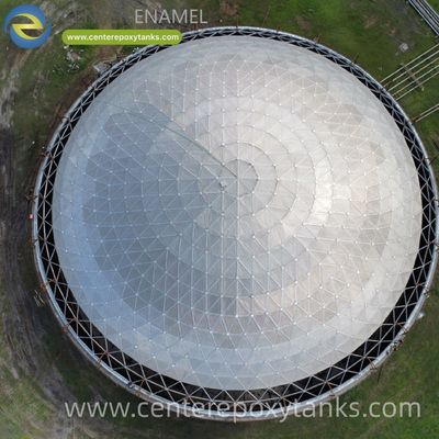 Cúpula Geodésica de Alumínio para Tanque Industrial de Armazenamento de Água: Garante proteção contra contaminação aérea e detritos para água de processo ou utilidade