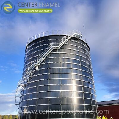 Reservatórios de aço emoldurados com ligação epoxi como reservatórios de fermentação de resíduos alimentares: recipientes de digestão robustos concebidos para a decomposição orgânica e a recolha de biogás.