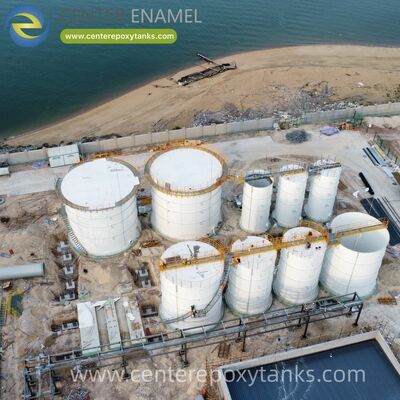 Tanques de armazenamento de água com parafusos como tanques de reator anaeróbico: fornece contenção hermética para a decomposição orgânica e gestão de biogás.