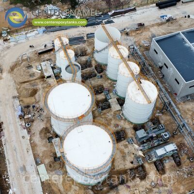 Tanques de aço com parafusos como tanques de armazenamento de grãos: Unidades versáteis e rapidamente instaladas para várias necessidades de gestão da colheita agrícola.