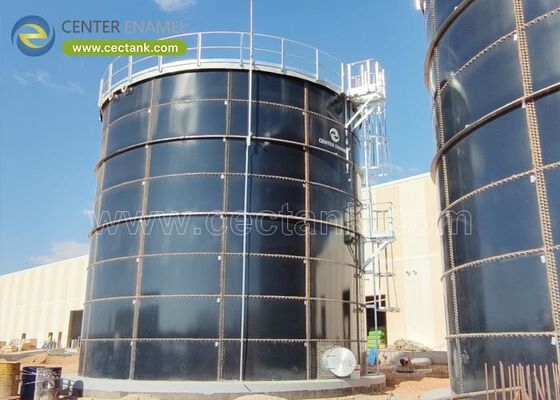 0.25mm Revestimento de aço parafusado Tanques de água comerciais Armazenamento a granel seco