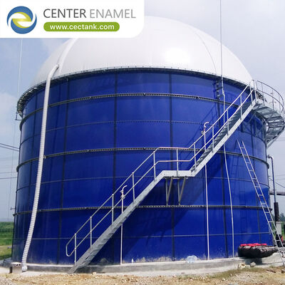 Tanque de aço fundido de vidro resistente à corrosão superior utilizado como reator anaeróbico
