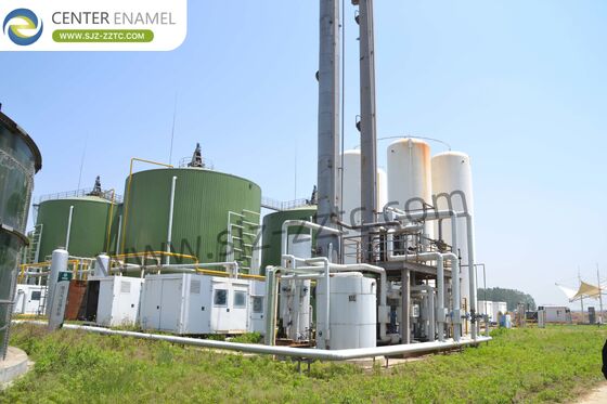 Malásia Resíduos alimentares para biogás com tanques de GFS e projeto de planta de biogás otimizado