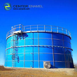 Tanques industriais de armazenamento de água de aço revestidos de vidro para estações de tratamento de esgoto