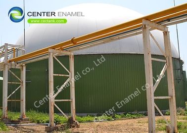 Tanque de armazenamento de lama de vidro fundido em aço personalizado com telhado de membrana ou telhado de alumínio