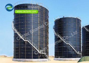 Tanque de armazenamento de biogás de aço com vedação com telhados de membrana única e dupla