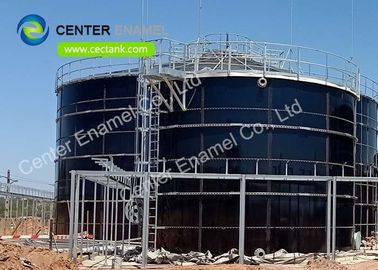 Tanques de armazenagem de água potável de vidro fundido em aço para instalações industriais de tratamento de águas residuais