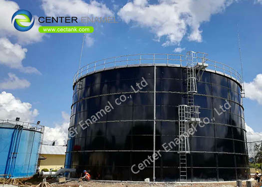 Tanque de armazenamento de biogás antiaderência com telhados de membrana dupla