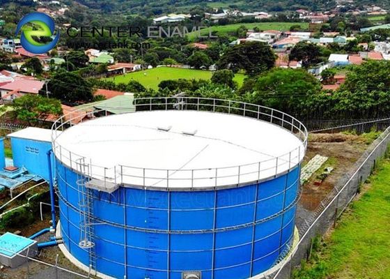 Tanques de armazenamento de líquidos de aço revestido de vidro de alta resistência à corrosão para projetos de tratamento de águas residuais industriais